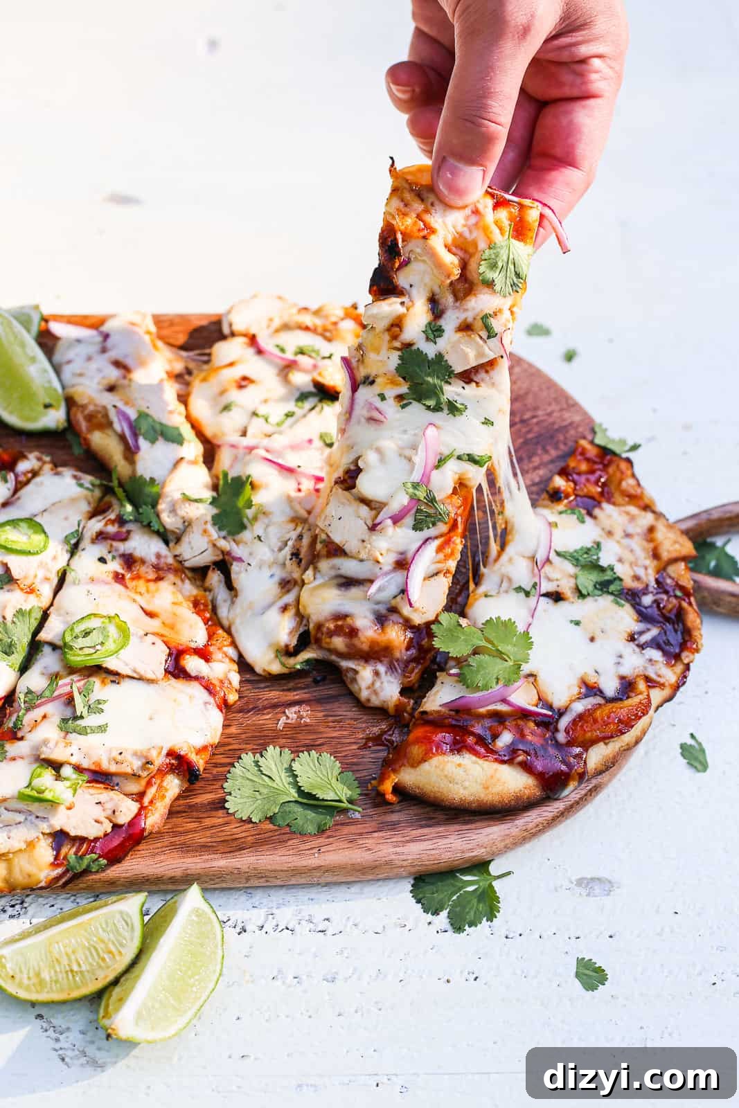 Grilled BBQ Chicken Pizza