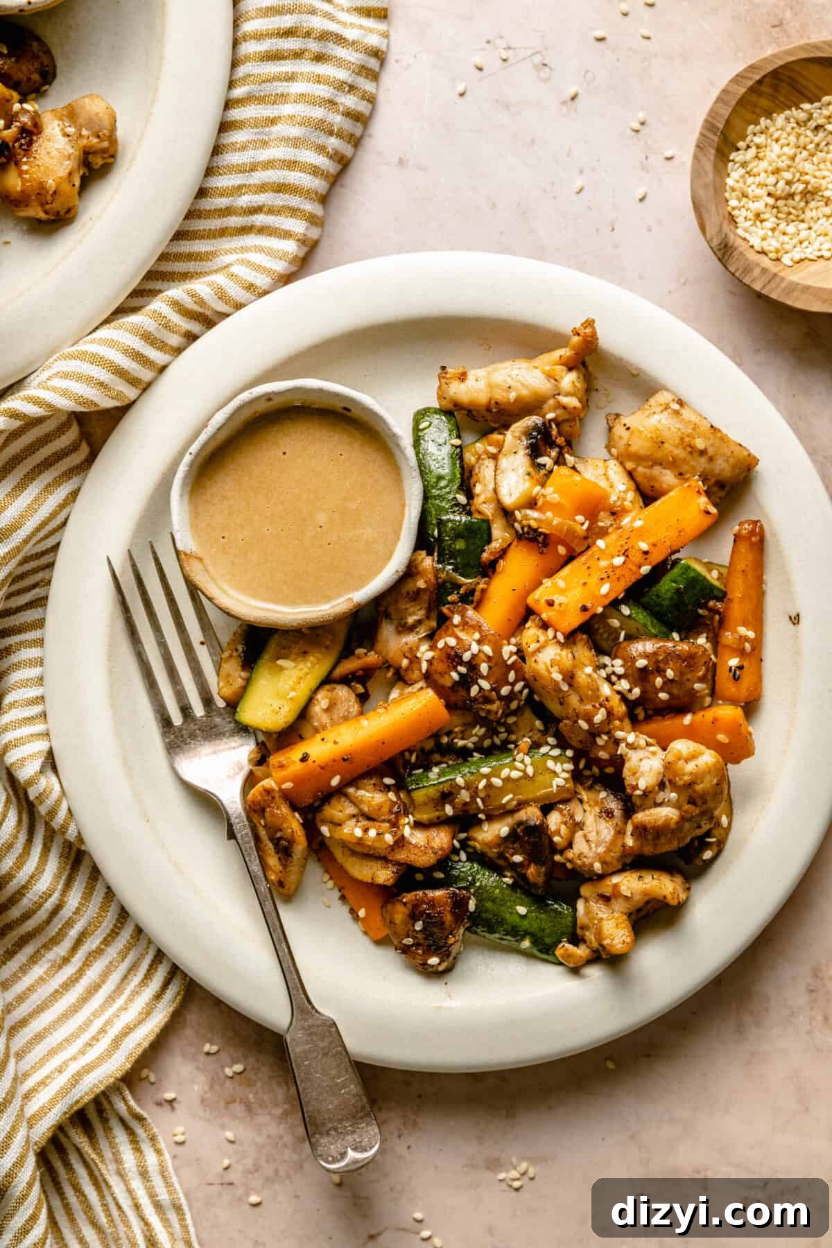 hibachi style chicken with magic mustard sauce