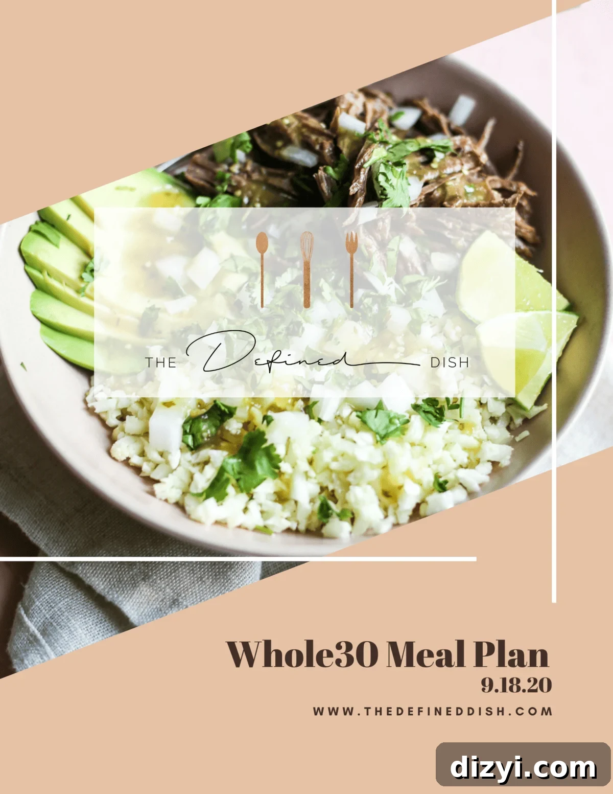 W30 Weekly Meal Plan 9.18
