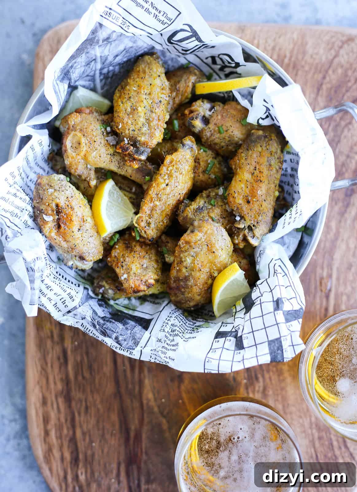 Lemon Pepper Baked Chicken Wings