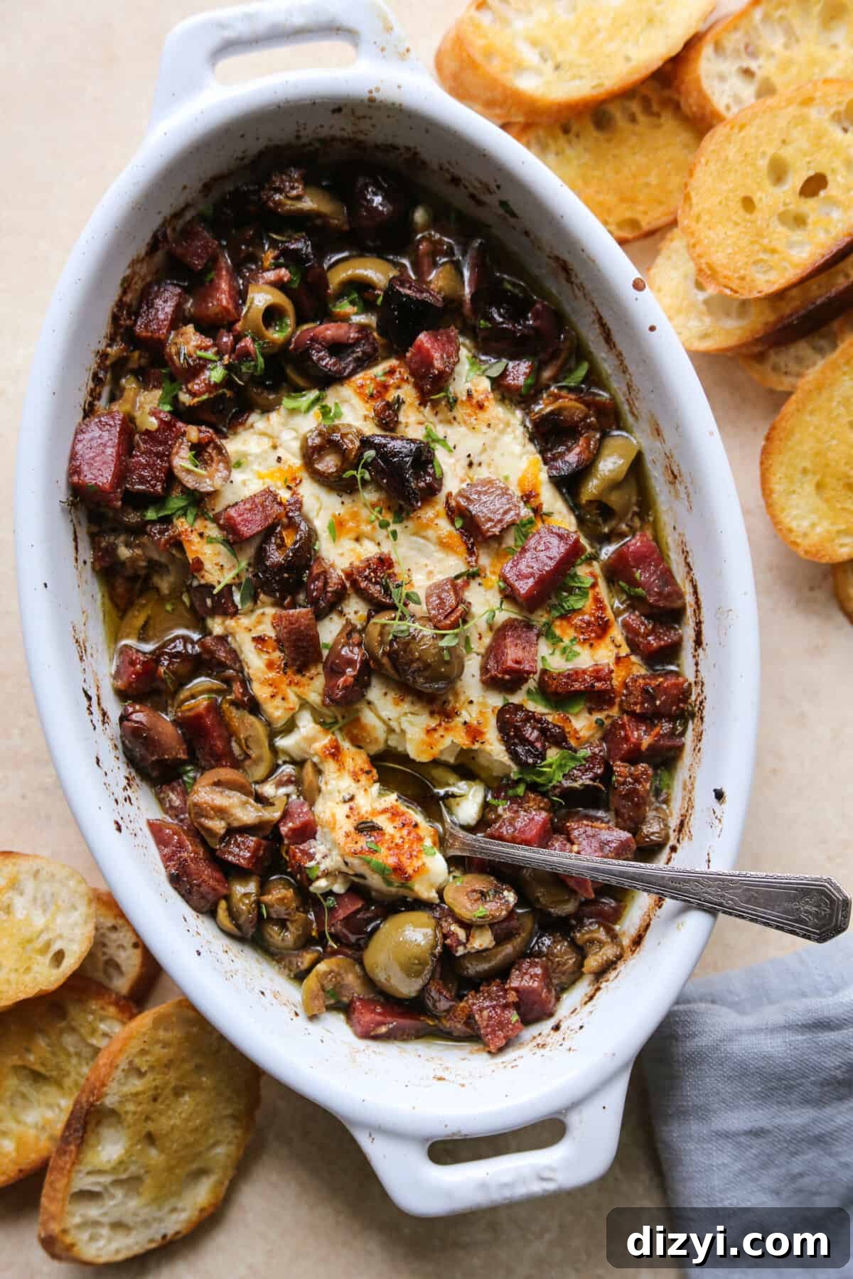 Baked Feta with Olives