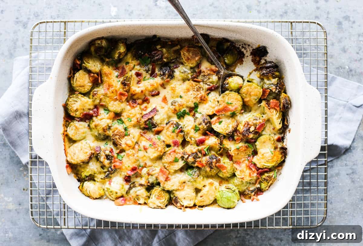 Brussels Sprouts Au Gratin