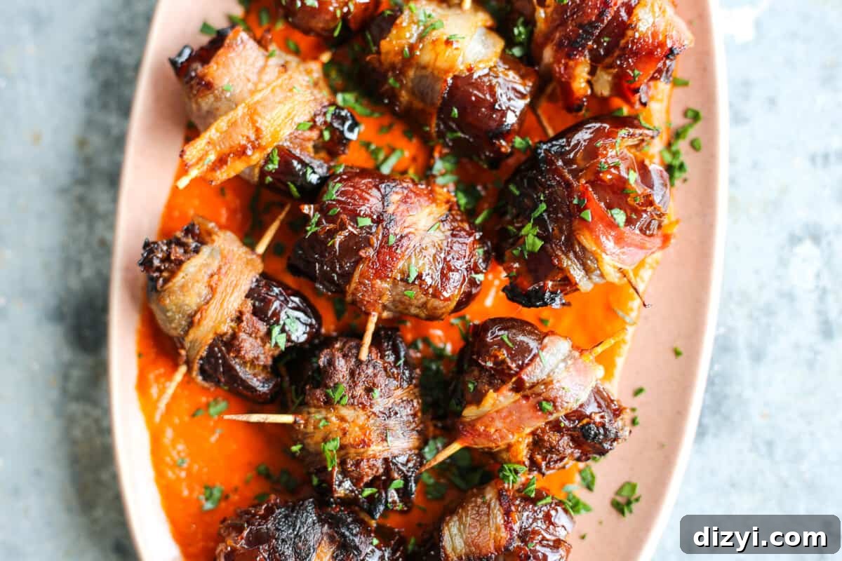 Chorizo-stuffed Bacon-wrapped Dates