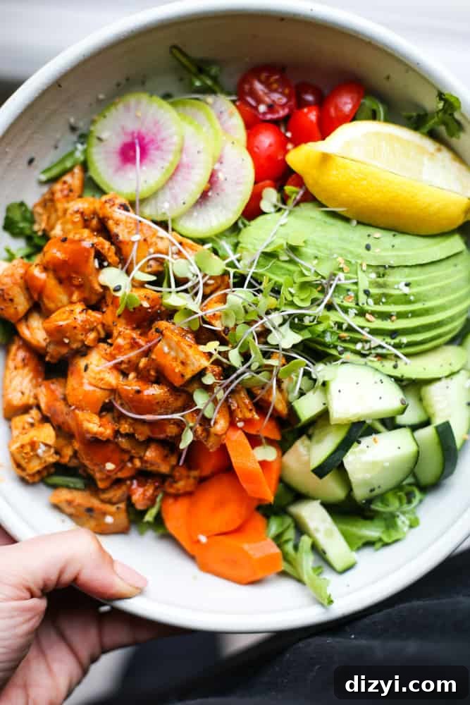 Buffalo Chopped Chicken Salad