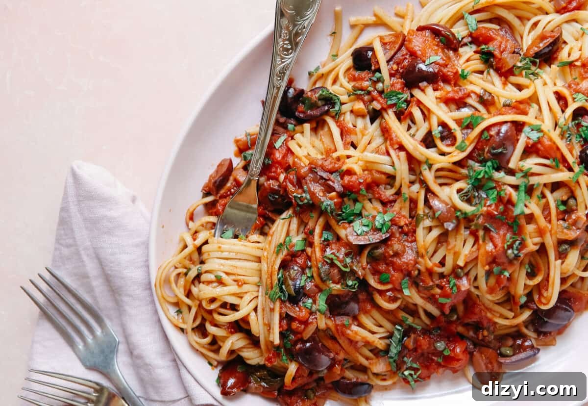 linguine puttanesca