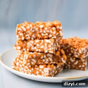 Small round image of peanut butter cereal bars