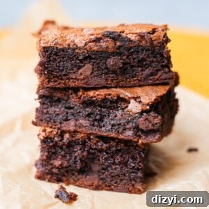 Grain-Free Nutella Brownies - close up