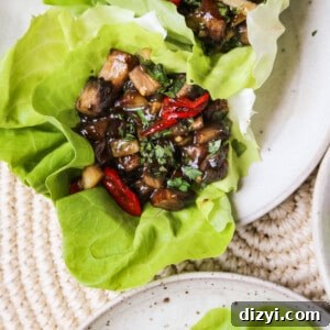 Savory Portobello Mushroom Lettuce Cups Recipe - Low-Carb 3 Portobello Mushroom Lettuce Cups