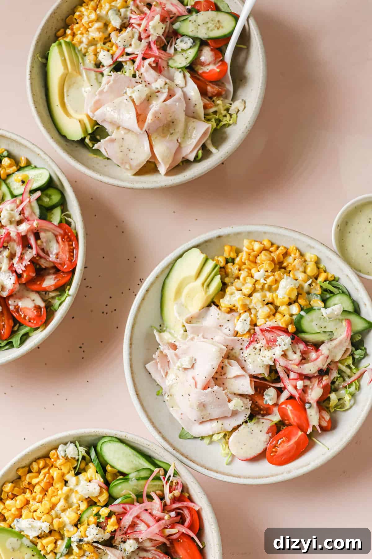 Turkey Cobb with Gorgonzola Vinaigrette