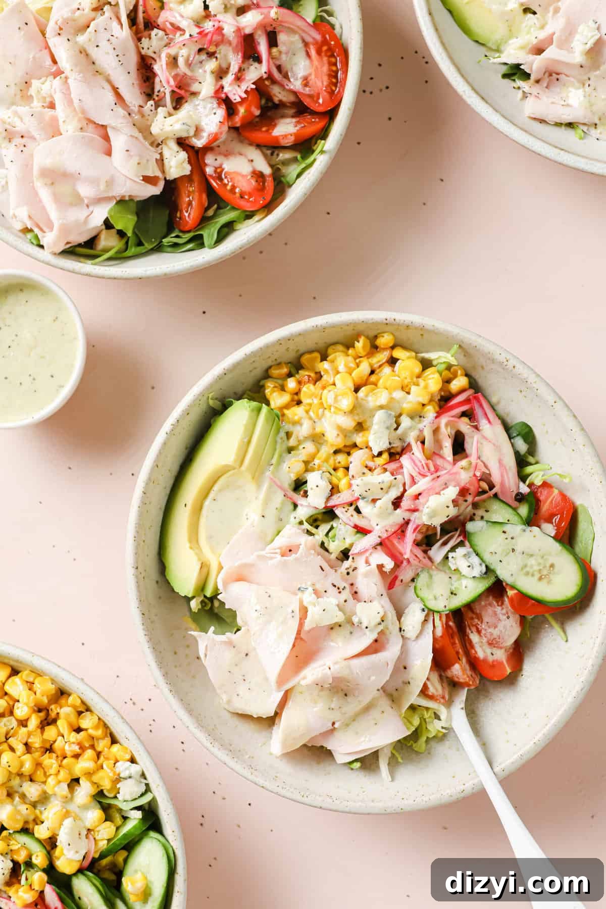 Turkey Cobb with Gorgonzola Vinaigrette