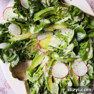 Little Gem Salad with Tarragon Green Goddess