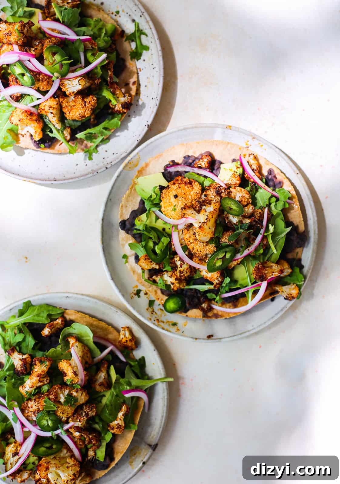 Chipotle Cauliflower Tostadas