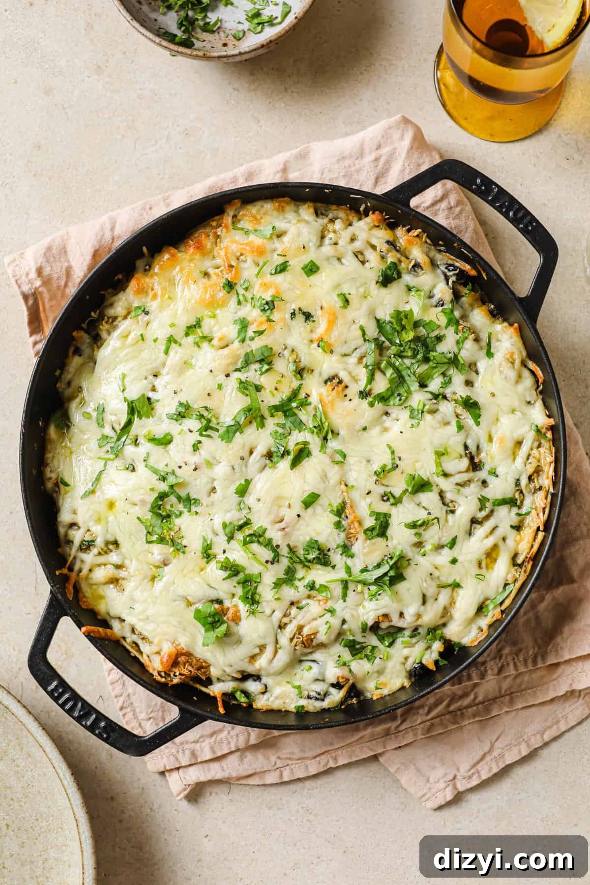 Cheesy Salsa Verde Chicken Enchilada Casserole 2 salsa verde chicken enchilada bake