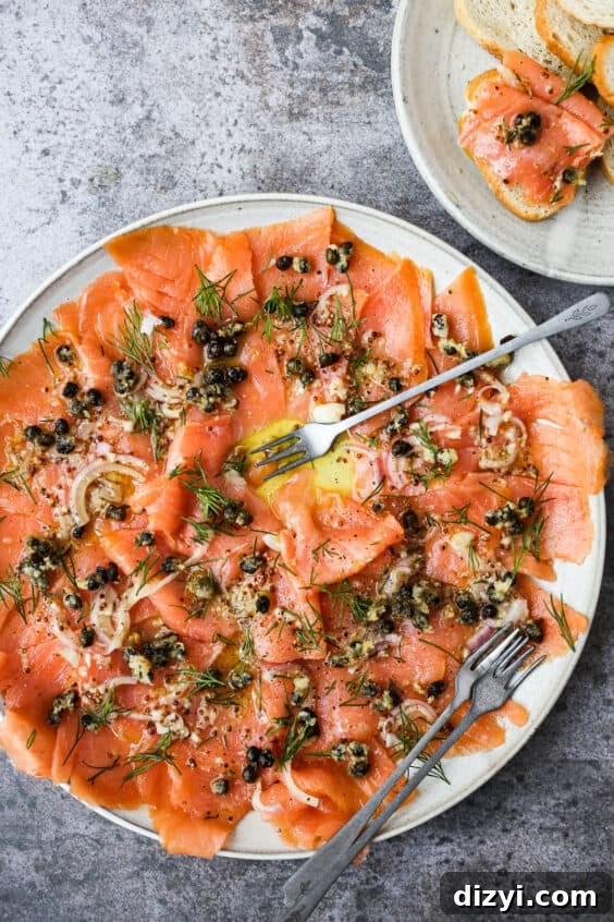 Smoked Salmon Carpaccio