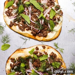 Spicy Lamb Grilled Pizzettas