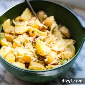 Hot German Potato Salad - bowl