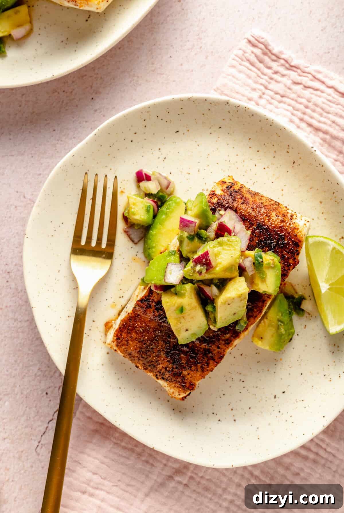 Pan Roasted Chipotle Halibut with Avocado Salsa