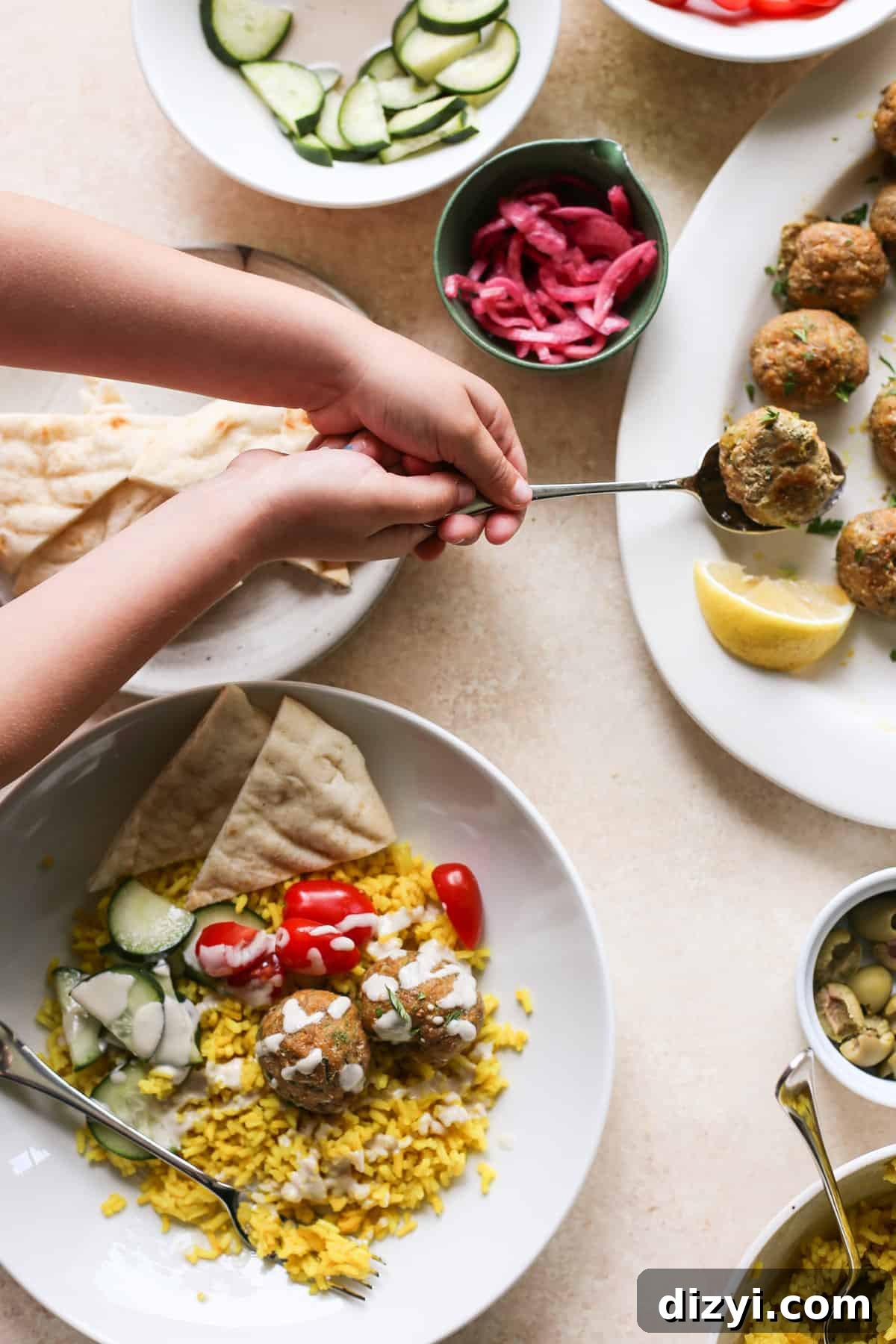 Mediterranean Turkey Meatball Bowl Recipe 3 Mediterranean-Inspired Bowls
