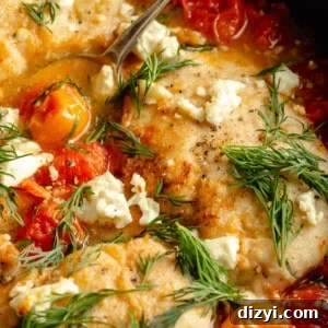 Pan-Roasted Chicken with Cherry Tomatoes, Feta, and Herbs