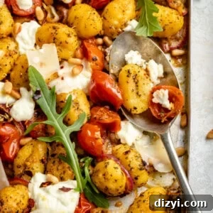 Crispy Sheet Pan Pesto Gnocchi