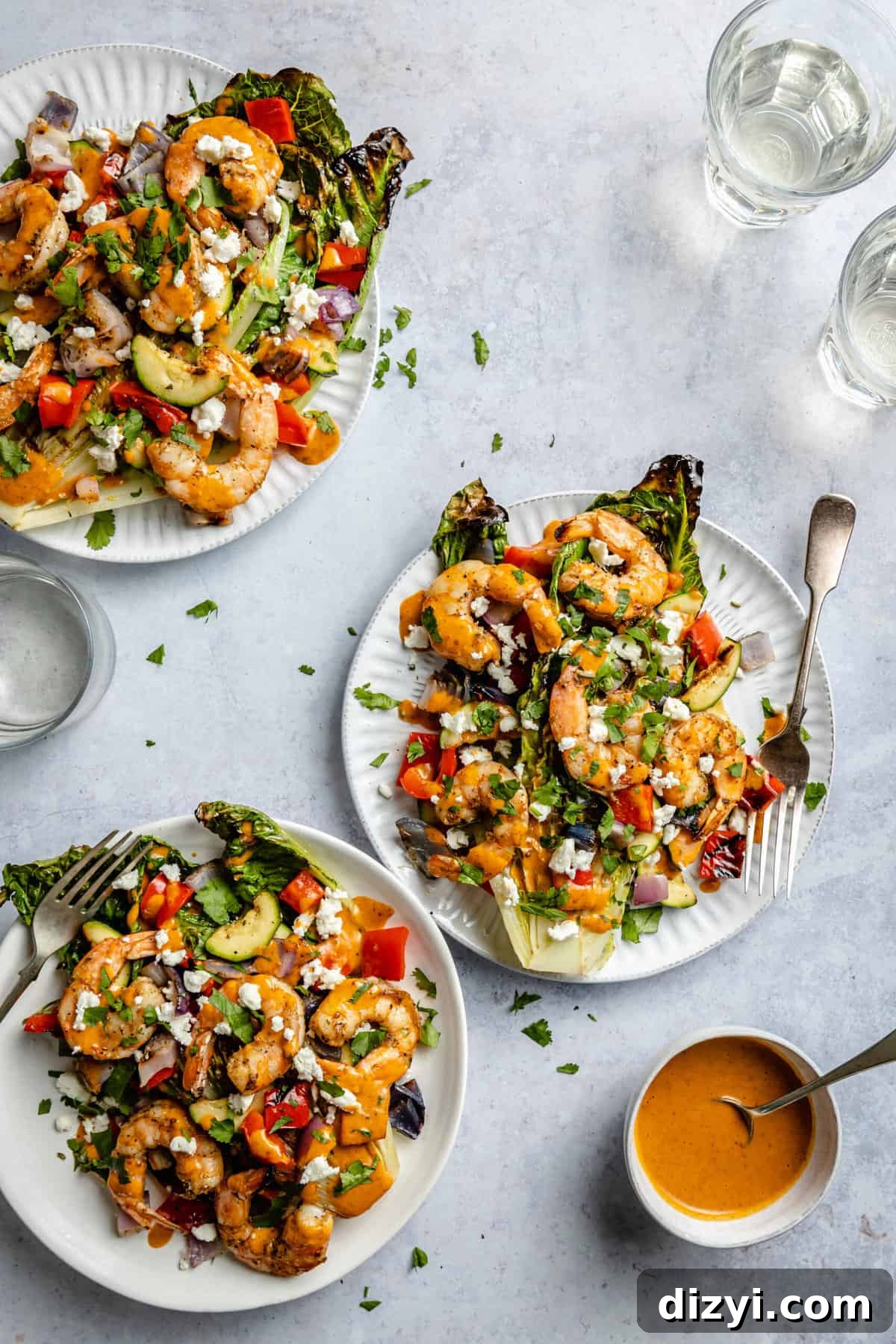 Grilled Shrimp Salad with Chili Lime Dressing