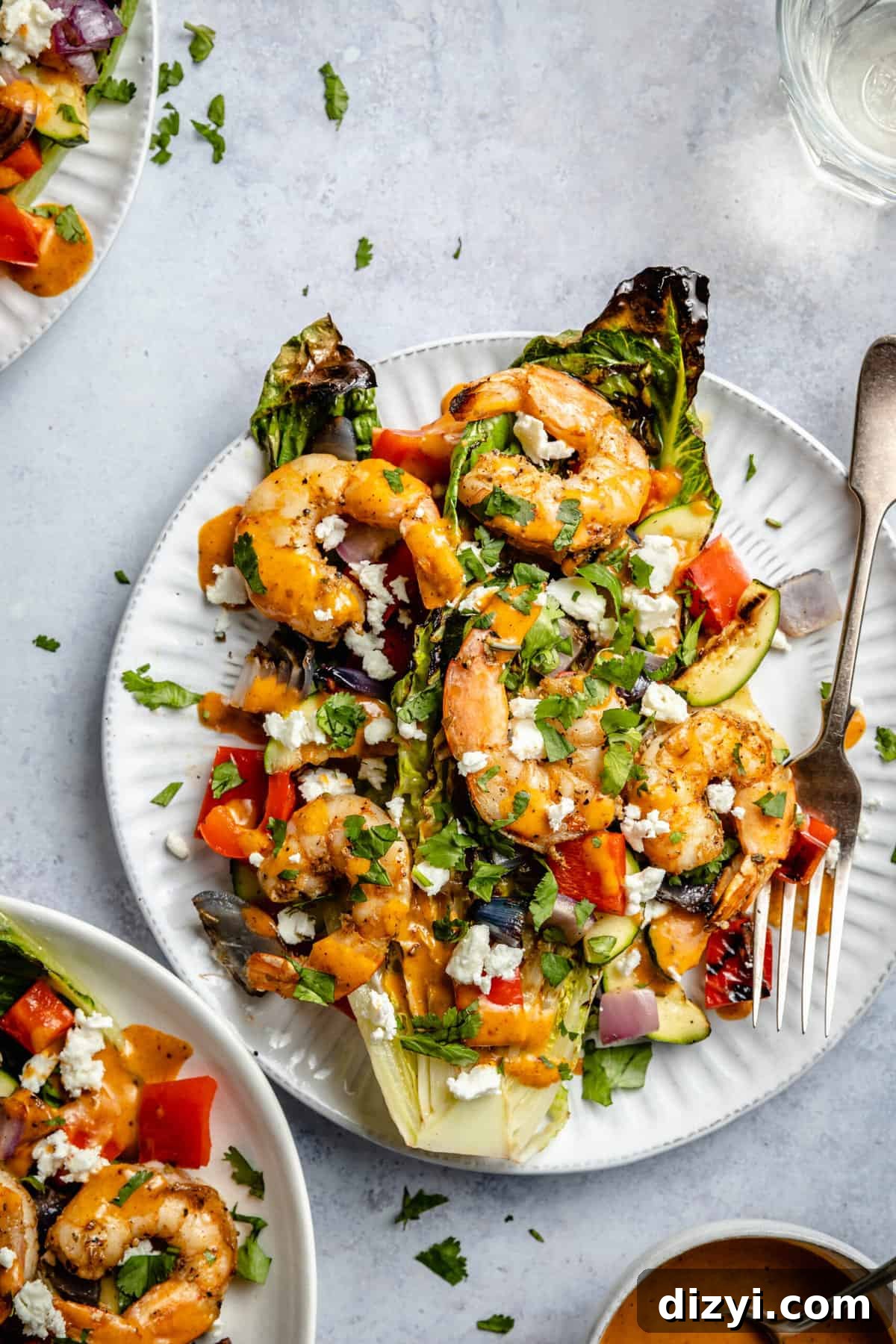 Grilled Shrimp Salad with Chili Lime Dressing