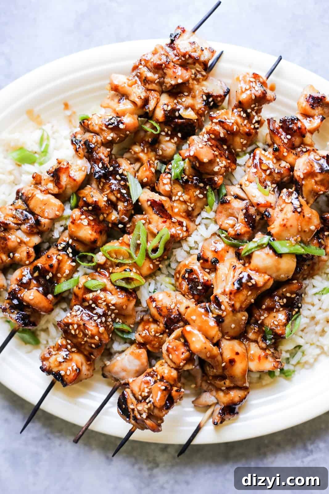 Grilled Sesame Chicken Skewers