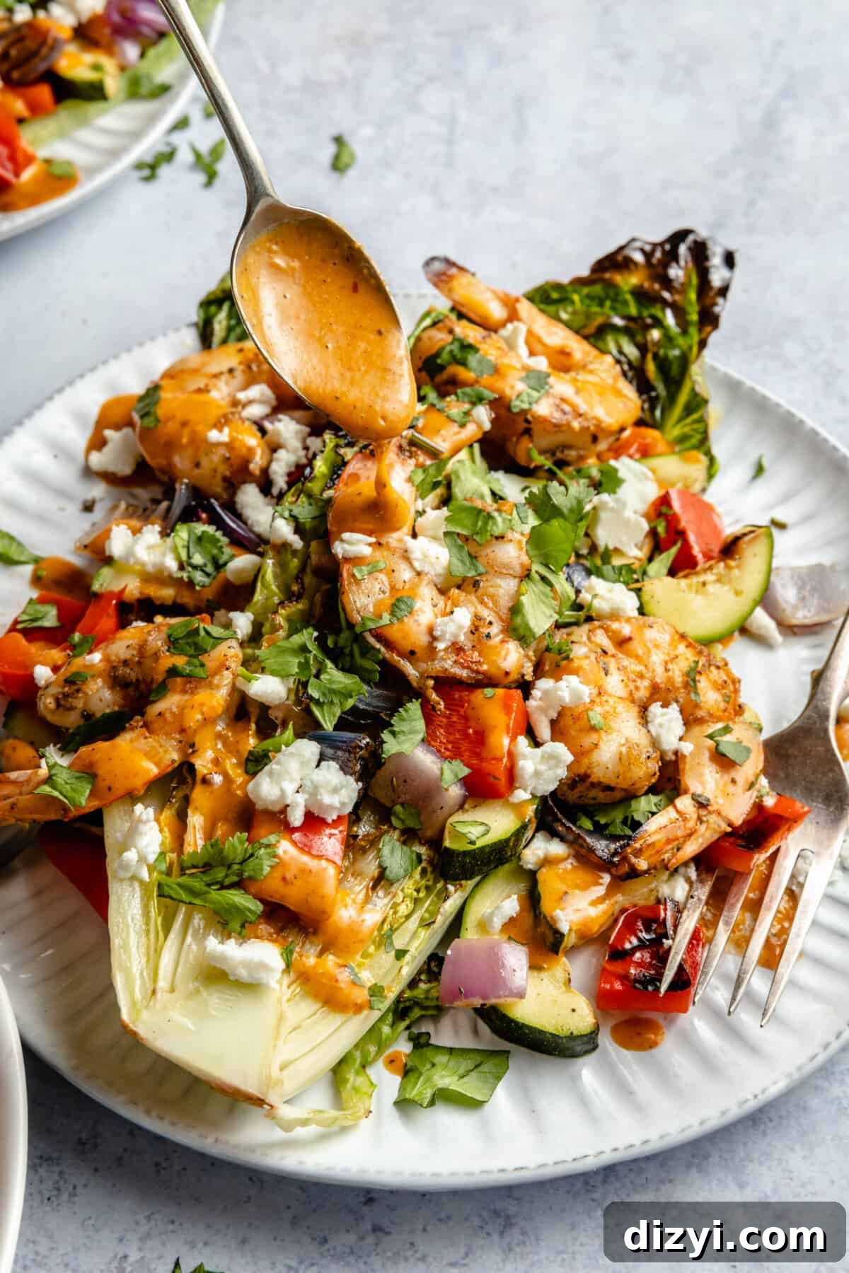 Grilled Shrimp Salad with Chili Lime Dressing