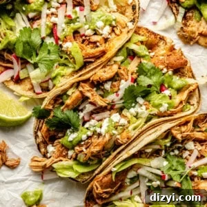 Instant Pot Beer-Braised Chicken Tacos - thumbnail