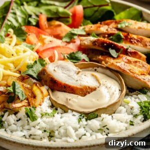 Chicken and Cilantro Rice Bowls with Tahini