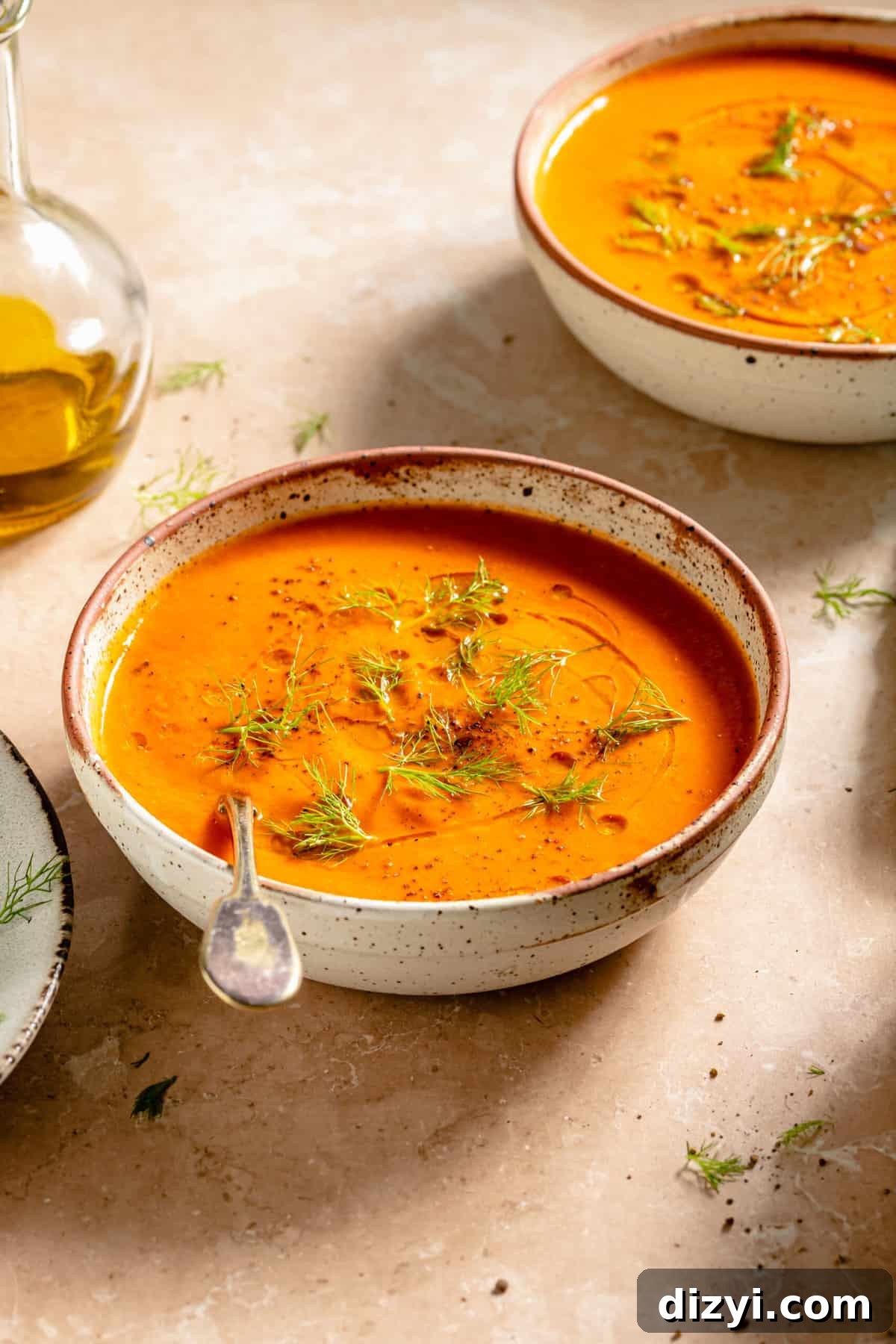 Roasted Red Pepper Tomato Fennel Soup