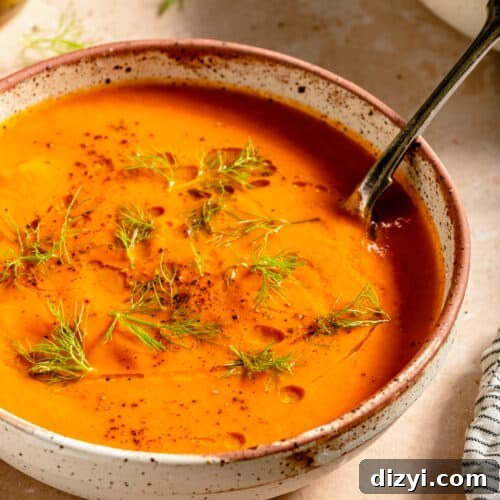 Roasted Red Pepper Fennel Soup