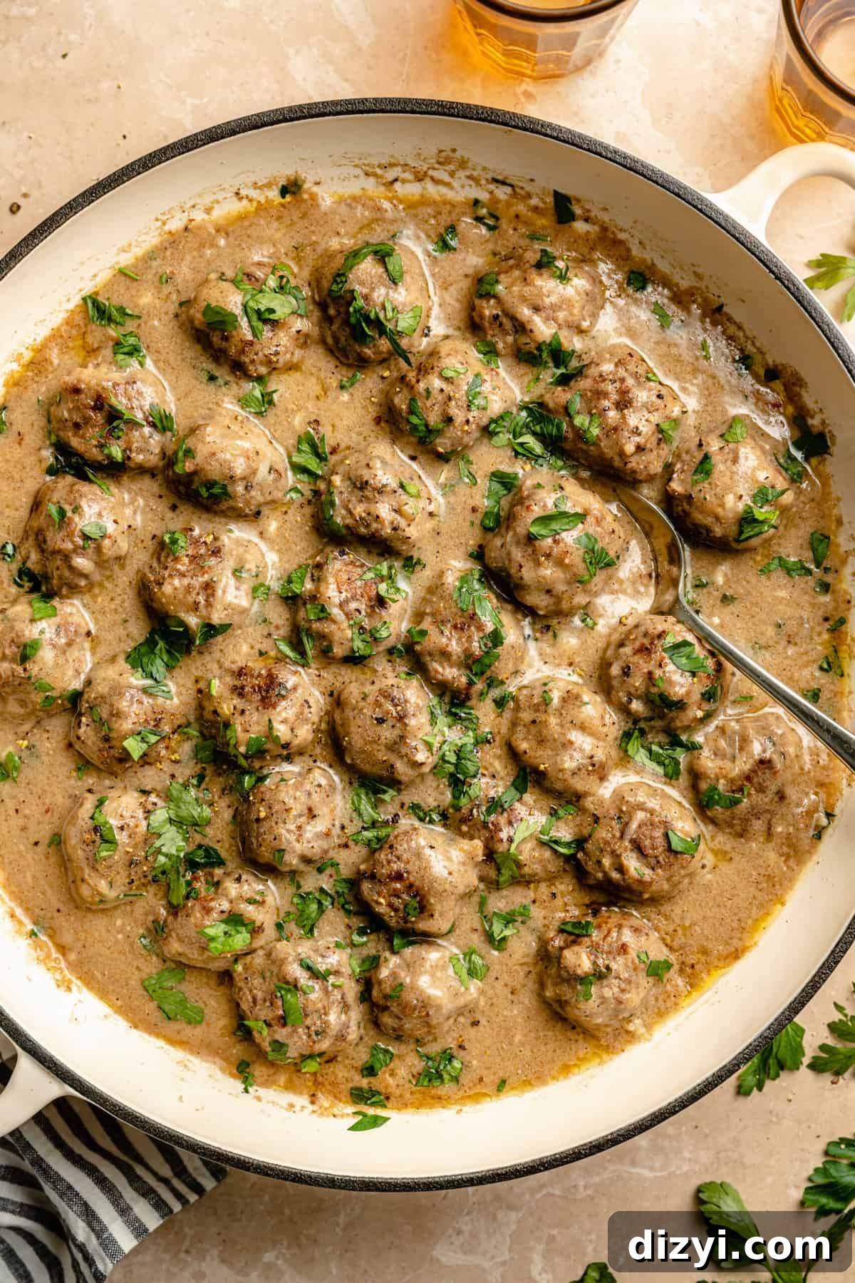 Easy Skillet Swedish Meatballs