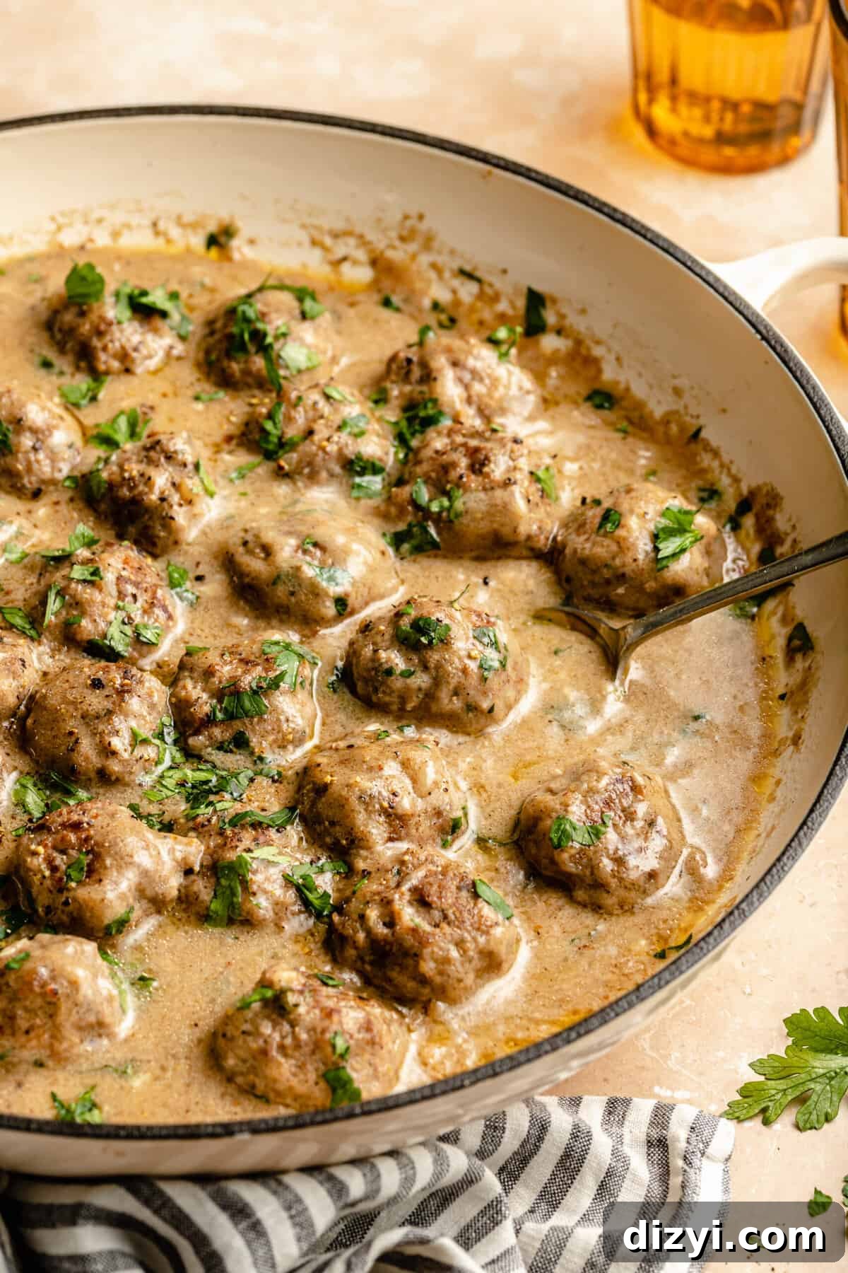 Easy Skillet Swedish Meatballs