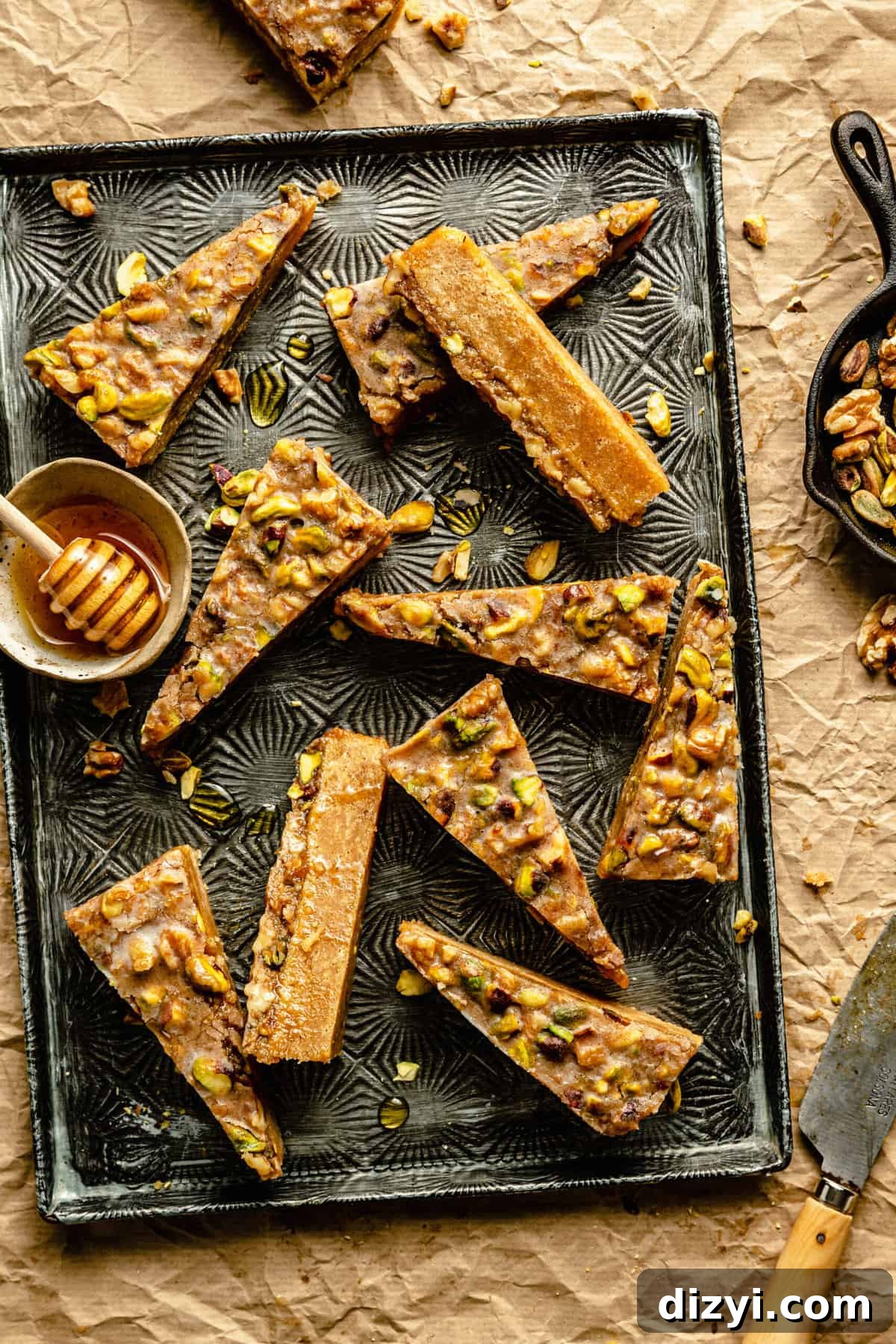 Baklava-Inspired Cookie Bars