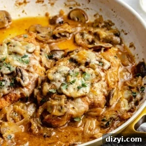 skillet french onion chicken with mushrooms