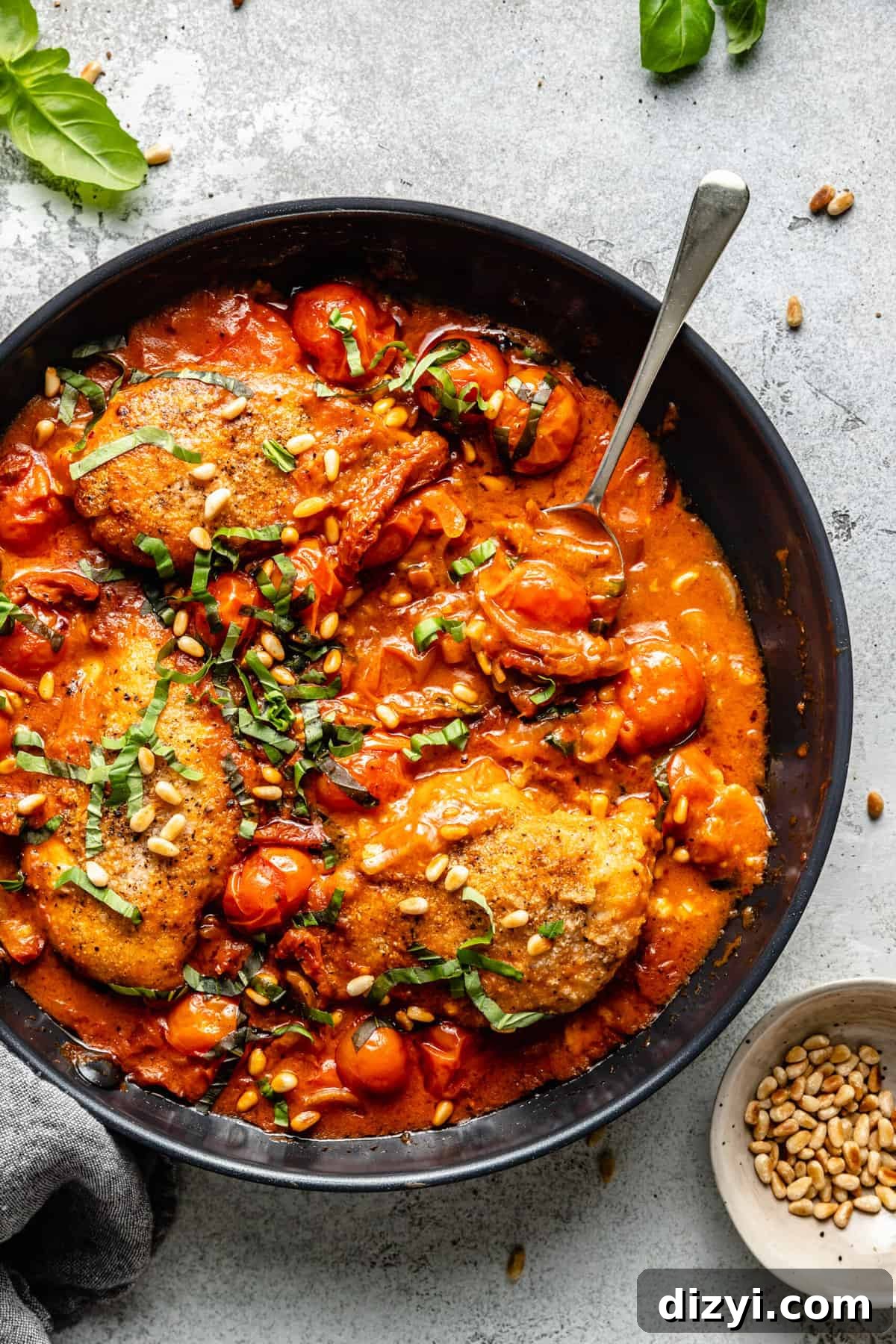 Creamy Sun Dried Tomato Basil Chicken 