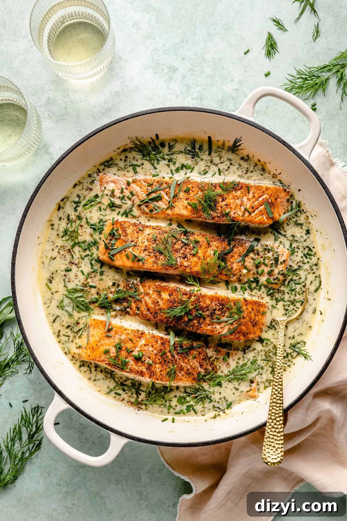 Creamy Spring Salmon