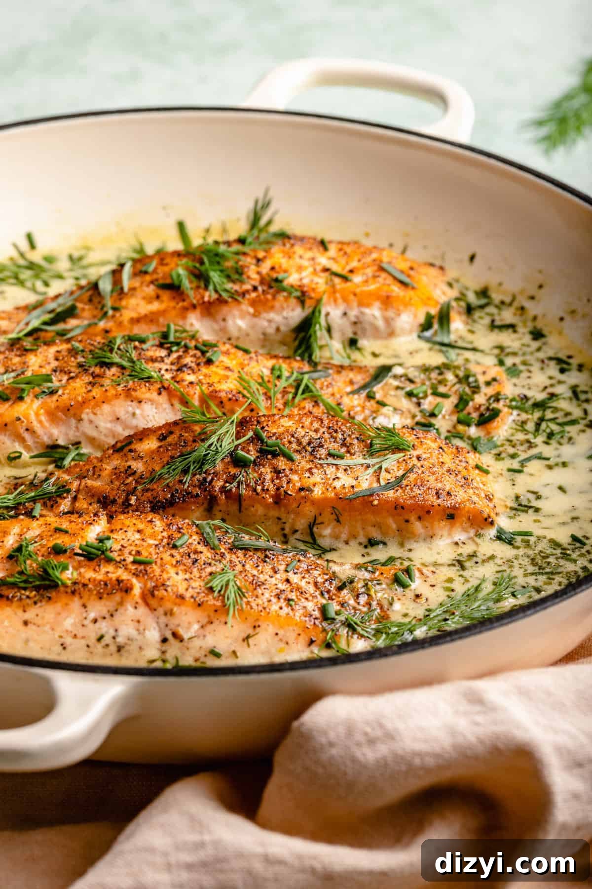 Creamy Spring Salmon