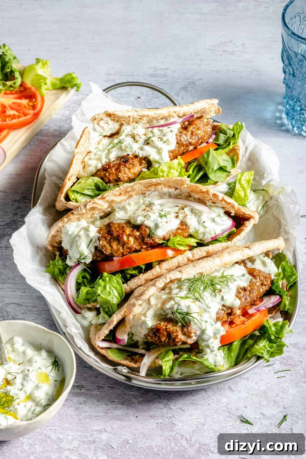 Greek-Inspired Grilled Lamb Burgers