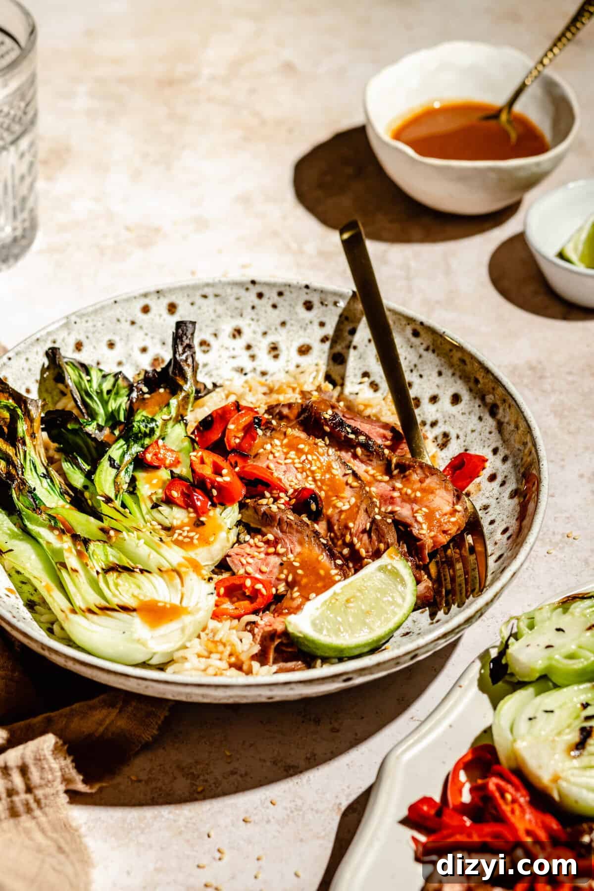 Miso Marinated Steak Bowls
