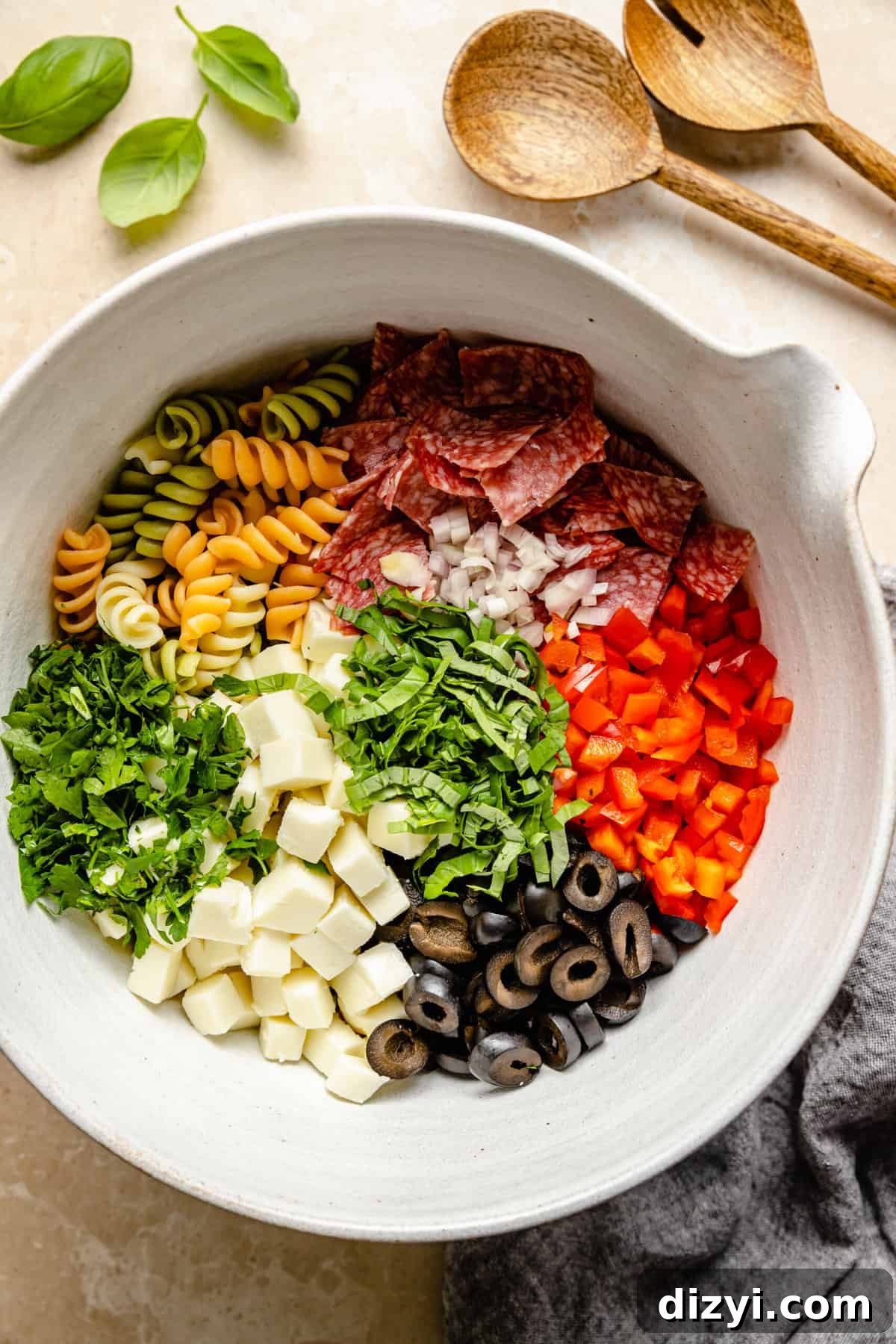 Creamy Italian Pasta Salad with Zesty Herb Dressing 3 Creamy Italian Pasta Salad