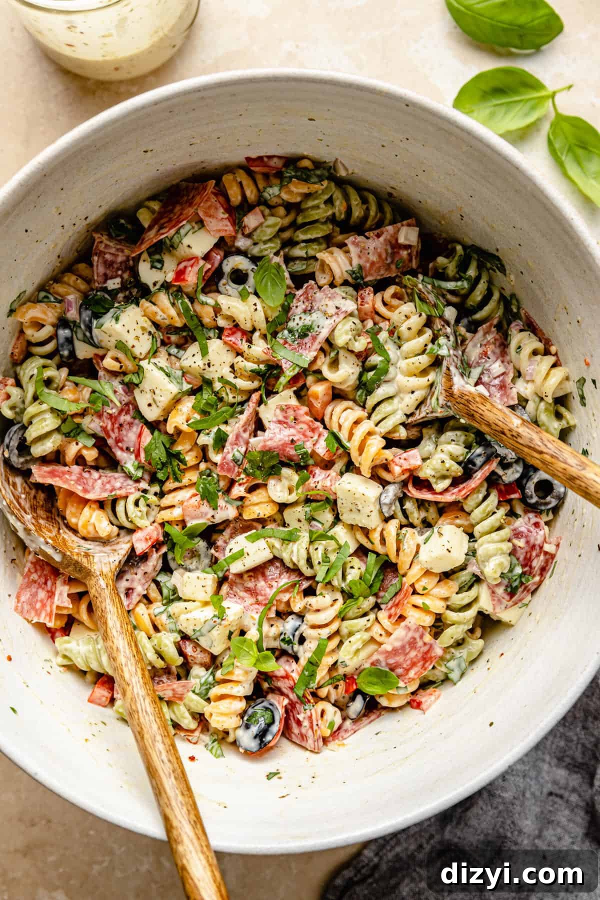 Creamy Italian Pasta Salad with Zesty Herb Dressing 5 Creamy Italian Pasta Salad