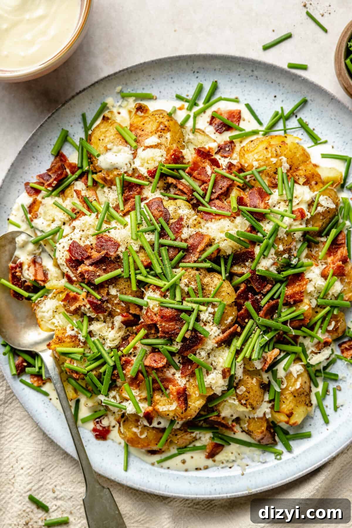 Smashed Loaded Potato Salad