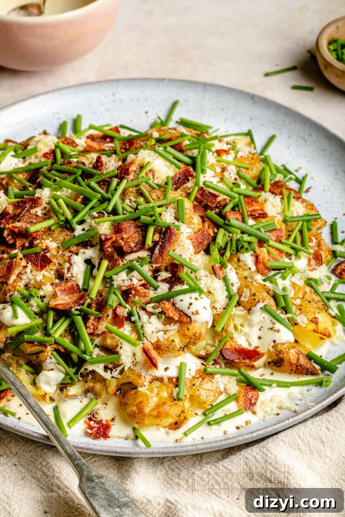 Smashed Loaded Potato Salad