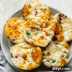Mini Egg White Bites with Roasted Red Peppers 7 Roasted Red Pepper Egg White Bites