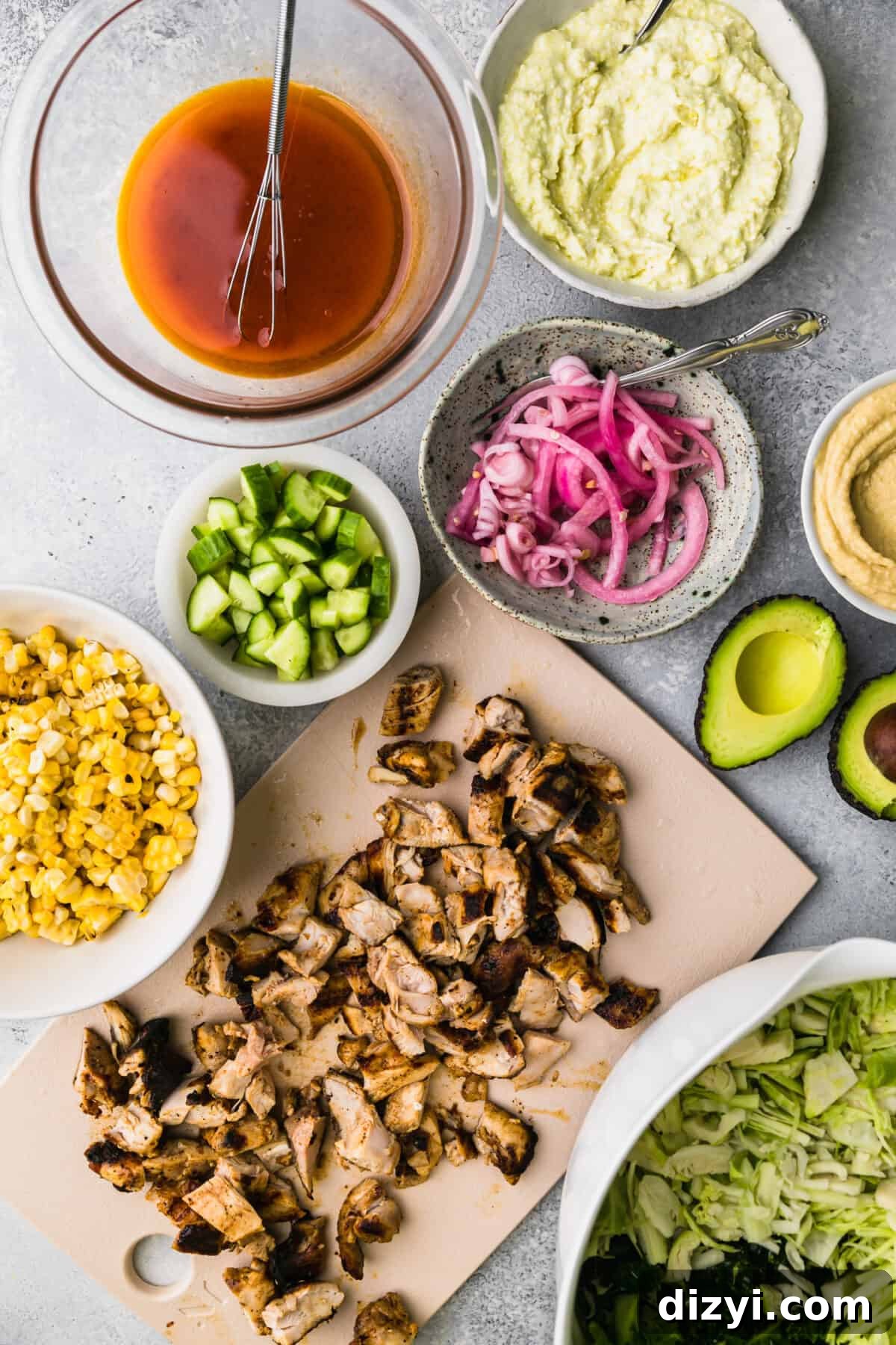Harissa Chicken and Avocado Bowls Recipe 3 Harissa Chicken Bowls