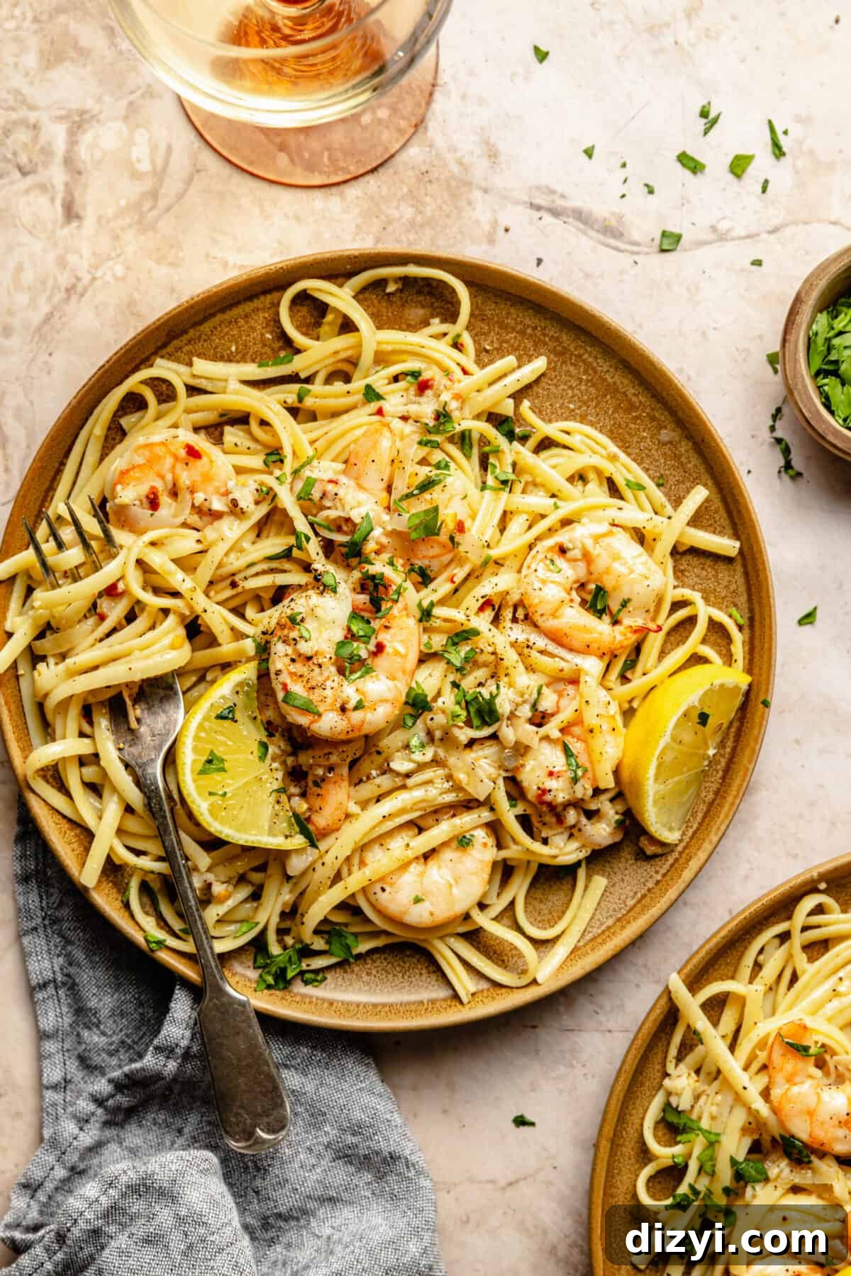 Oven-Roasted Shrimp Scampi with Garlic and Lemon 4 Oven-Roasted Shrimp Scampi