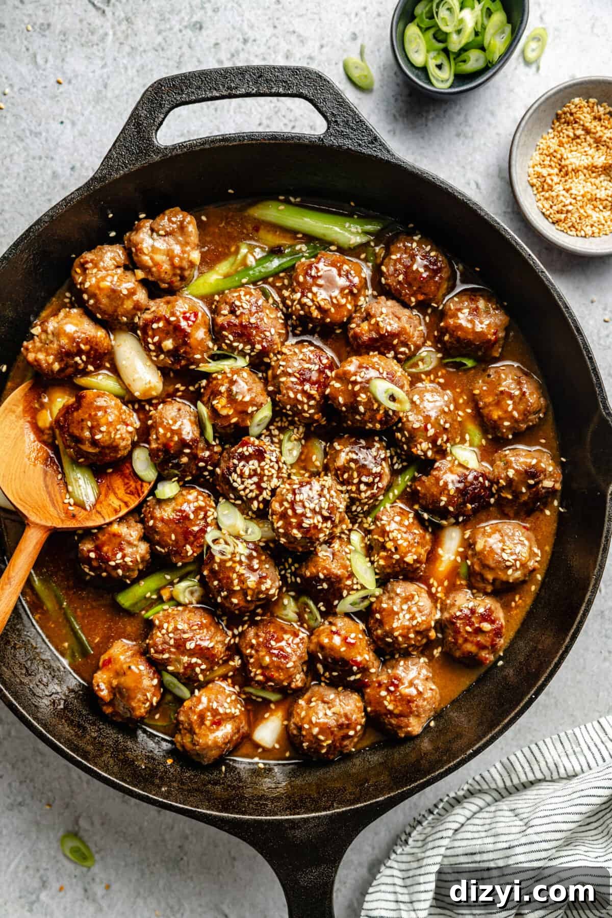 Sesame and Scallion Asian-Inspired Meatballs