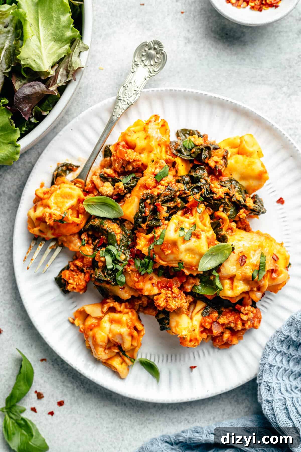 Creamy Sausage and Kale Tortellini Bake 3 Sausage and Kale Tortellini Bake